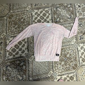 Calvin Klein Jeans Pink Animal Print Sweater